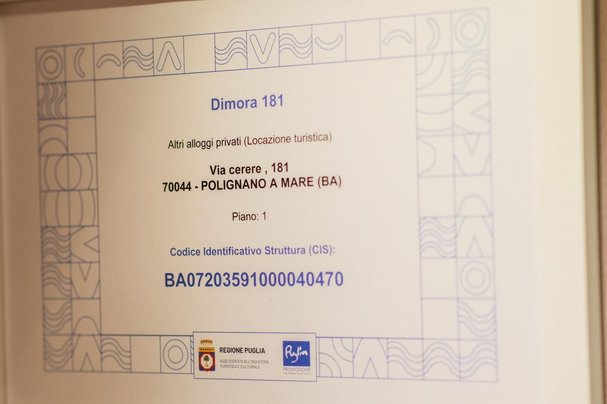 Willa Dimora 181 Polignano a Mare Zewnętrze zdjęcie